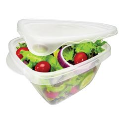 Rubbermaid TakeAlongs 7F54RETCHIL Food Storage Container Set, 5.2 Cups Capacity, Clear 