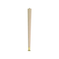 Waddell 2508 Table Leg, 7-1/2 in H, Hardwood, Smooth Sanded 