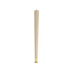 Waddell 2506 Table Leg, 5-1/2 in H, Hardwood, Smooth Sanded 