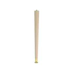 Waddell 2504 Table Leg, 3-1/2 in H, Hardwood, Smooth Sanded 