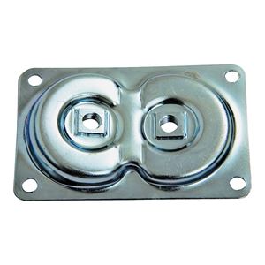 Waddell 2750 Top Plate, Steel, Pack of 25