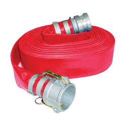 ABBOTT RUBBER 1152-2000-50-CE Water Discharge Hose, 50 ft L, Camlock Female x Male, PVC, Red 
