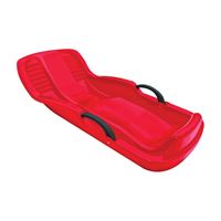 PARICON 660 Toboggan Sled, Winter Heat, 4-Years Old and Up Capacity, Plastic, Black/Red 