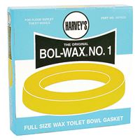 Harvey 007005-48 Wax Ring, 5-1/2 in Dia, Brown, For: 3 in and 4 in Waste Lines 
