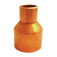 Elkhart Products 101R Series 30696 Reducing Pipe Coupling with Stop, 1/2 x 3/8 in, Sweat 