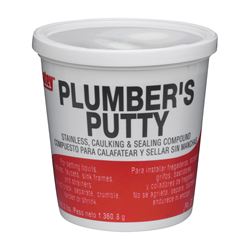 Oatey 31166 Plumbers Putty, Solid, Off-White, 14 oz 