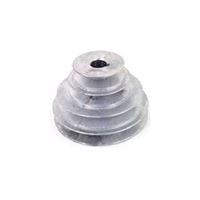 CDCO 141 1/2 V-Groove Pulley, 1/2 in Bore, 2 in OD, 1/2 in W x 11/32 in Thick Belt, Zinc 