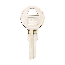 Hy-Ko 11010CG22 Key Blank, Brass, Nickel, For: Chicago Cabinet, House Locks and Padlocks, Pack of 10 