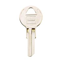 Hy-Ko 11010CG22 Key Blank, Brass, Nickel, For: Chicago Cabinet, House Locks and Padlocks, Pack of 10 
