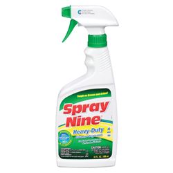 Spray Nine 26825 Cleaner and Degreaser, 22 fl-oz, Liquid, Citrus, Clear 