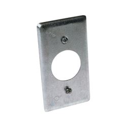 Raco 863 Handy Box Cover, 1-13/32 in Dia, 4-3/16 in L, 2-5/16 in W, Galvanized Steel, Gray 