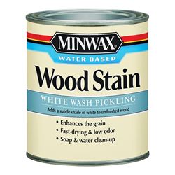 Minwax 618604444 Wood Stain, White, Liquid, 1 qt, Can 