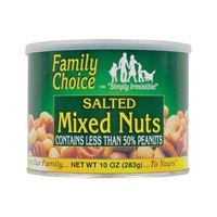 Family Choice 813 Mixed Nut, 10 oz Can, Pack of 12 
