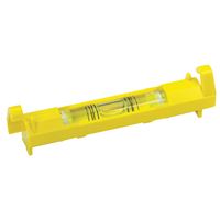 Stanley 42-193 Line Level, 3-3/32 in L, 1-Vial, 2-Hang Hole, ABS, Yellow 