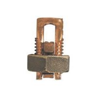 nVent ERICO ESB1/0 Split Bolt Connector, #4 to 1/0 Wire, Silicone Bronze Alloy, Bronze 