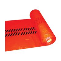 Warps RSF Safety Flag Roll, 18 in L, 18 in W, Red, Plastic 