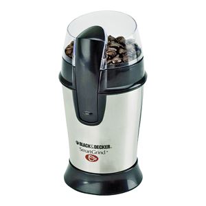 Black+Decker CBG110S Electric Coffee Grinder, Stainless Steel, Silver