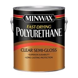 Minwax 71029000 Polyurethane, Semi-Gloss, Liquid, Clear, 1 gal, Can, Pack of 2 