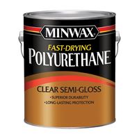 Minwax 71029000 Polyurethane, Semi-Gloss, Liquid, Clear, 1 gal, Can 2 Pack 
