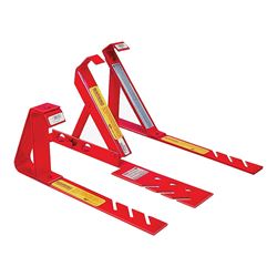 Qualcraft 2501 Fixed Roof Bracket, Adjustable, Steel, Red, Powder-Coated, For: 12/12 Fixed Pitch Roofs 