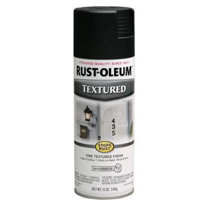 Stops Rust 7220830 Textured Rust Spray Paint, Textured, Black, 12 oz, Can