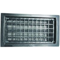 Bestvents 315CBL Foundation Vent, 62 sq-in Net Free Ventilating Area, Mesh Grill, Thermoplastic, Black Oxide 