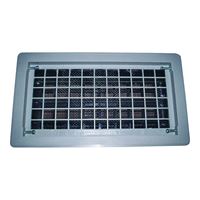 Bestvents 315CGR Foundation Vent, 62 sq-in Net Free Ventilating Area, Thermoplastic, Gray 