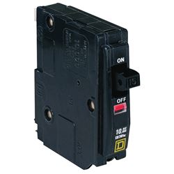 Square D QO QO150CP Circuit Breaker, Mini, 50 A, 1 -Pole, 120/240 VAC, 48 VDC, Fixed Trip, Plug Mounting 