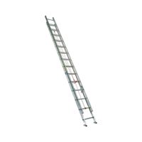 Werner D1128-2 Extension Ladder, 27 ft H Reach, 200 lb, Aluminum 