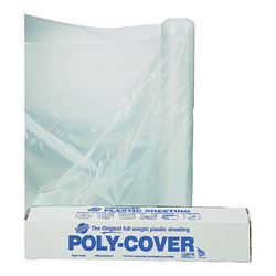 ORGILL POLY 4X24-C Poly Film, 100 ft L, 24 ft W, Clear 