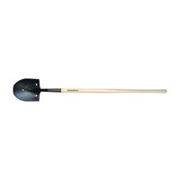 RAZOR-BACK 40105 Rice Shovel, 8-7/8 in W Blade, Steel Blade, Hardwood Handle, Long Handle, 48 in L Handle 