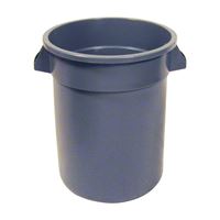 Continental Commercial 1001GY Trash Receptacle, 10 gal, Plastic, Gray 