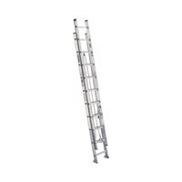 Werner D1520-2 Extension Ladder, 20 ft H Reach, 300 lb, Aluminum 