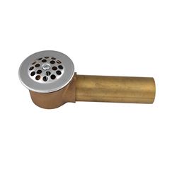 Keeney 614RB Bath Drain Waste Shoe, Brass, For: #609 and #615 Triple Lever Garden Tub 