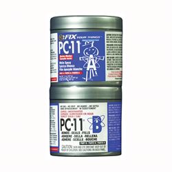 PROTECTIVE COATING PC-11 Marine-Grade PC-11 1/2 LB. Epoxy Adhesive, White, Paste, 0.5 lb Jar 