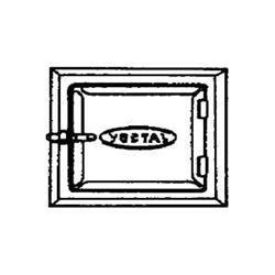 Vestal ST-88 Cleanout Door, 8 in W, 8 in H, Galvanized Steel 