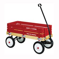 Radio Flyer 24 Wagon, 150 lb, Wood, Red 