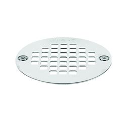 Oatey 42358 Screw-Tite Strainer, Stainless Steel, For: 4 in Snap in Drains and 2 in or 3 in General-Purpose Drains 