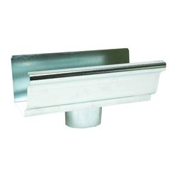 Amerimax 29010 Gutter End with Drop, 4 in L, 3 in W, Vinyl, For: 5 in K-Style Gutter System 
