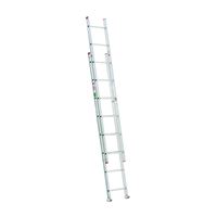 Werner D716-2 Extension Ladder, 15 ft H Reach, 200 lb, Aluminum 
