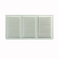 Master Flow EAC16X8W Undereave Vent, 8 in L, 16 in W, 65 sq-ft Net Free Ventilating Area, Aluminum, White 36 Pack 