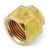 Anderson Metals 754018-06 Nut, 3/8 in, Flare, Brass, Pack of 10 