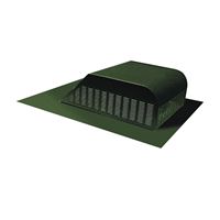 Master Flow SSB960AWW Roof Louver, 18 in L, 20-1/2 in W, Aluminum, Weathered Wood, Pack of 8 