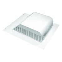 Master Flow SSB960AW Louver, 18 in L, 20-1/2 in W, Aluminum, White, Roof Installation, Pack of 8 