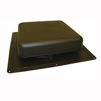 Master Flow RT65BR Roof Louver, 18-1/2 in L, 18 in W, Resin, Brown, Pack of 10 