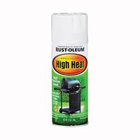 Rust-Oleum 7751830 High Heat Spray Paint, Satin, White, 12 oz, Can, Oil 