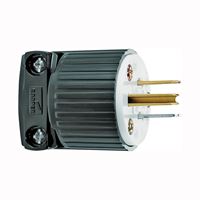 Eaton Wiring Devices 5266 Electrical Plug, 2 -Pole, 15 A, 125 V, NEMA: NEMA 5-15, Black/White 