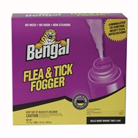 Bengal 55204 Flea and Tick Fogger, 18,000 cu-ft Coverage Area, Clear/Light Yellow 