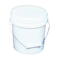ENCORE Plastics 10128 Paint Pail, 1 gal Capacity, HDPE, White 24 Pack 