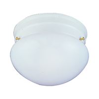 Boston Harbor Single Light Round Ceiling Fixture, 120 V, 60 W, 1-Lamp, A19 or CFL Lamp, White Fixture 